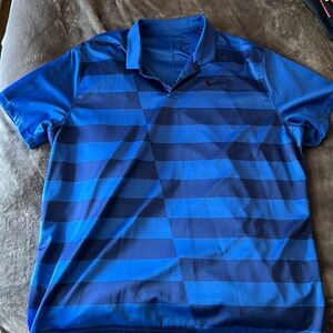 Nike Dri-Fir XXL Blue Polo